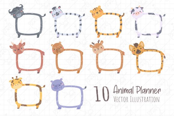 10 Animal Frame Clipart PNG: Design Assets for Every Project
