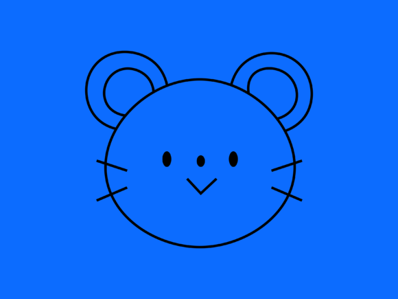 Adorable Design Applications for Kawaii Animal Mouse Line Art