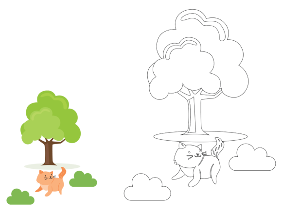 Animal Cat Cute Coloring: A Designer’s Whimsical Asset