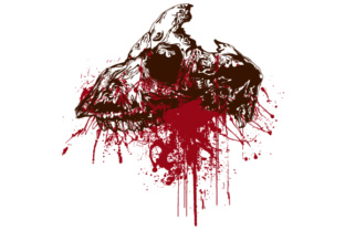Animal Skull with Blood: A Display Typeface for Bold Statements