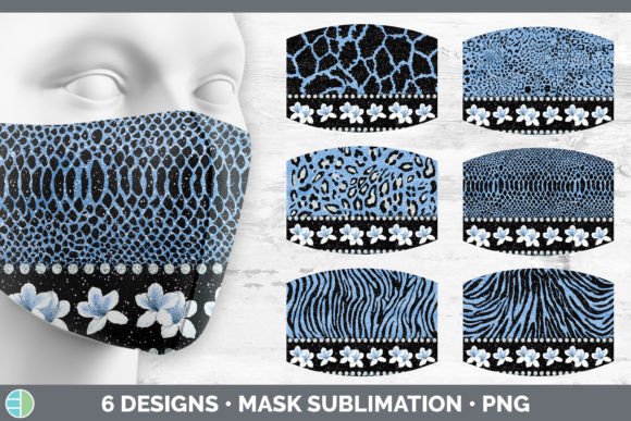 Blue Animal Print Mask: The Sublimation Flo Bundle