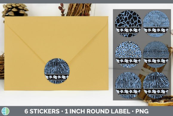 Blue Animal Print Stickers: A Designer’s Digital Asset Review