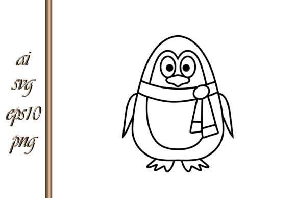 Charming Xmas Animal Christmas Penguin Vector for Festive Designs