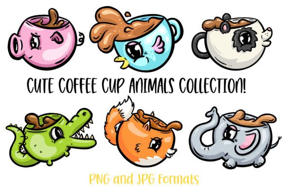 Coffee Cup Cute Animal Illustration PNG: A Designer's Guide