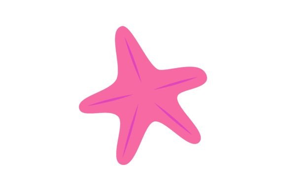 Comic Five Pointed Starfish Animal Vecto: Your Fun Summer Design Ally