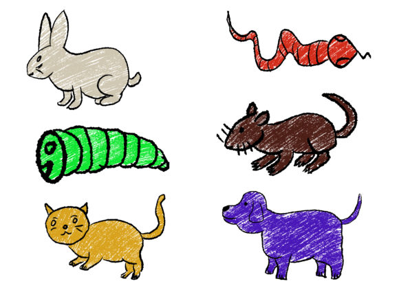 Crayon Paintings Animal: A Bold, Hand-Crafted Typeface