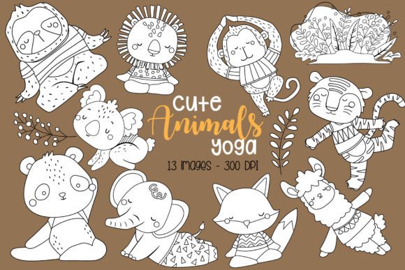 Cute Animal Yoga Clipart: A Designer's Guide to Adorable Assets