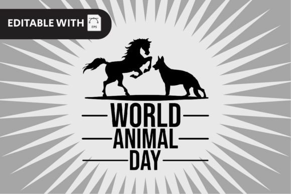 Designing with Purpose: The Logo World Animal Day Vector