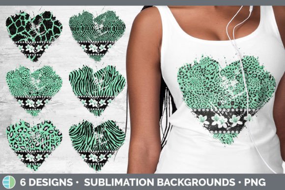 Green Animal Print Heart Distressed Clip: A Designer's Guide