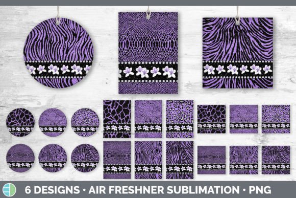 Purple Animal Print Air Freshener | Flow: Design That Captures