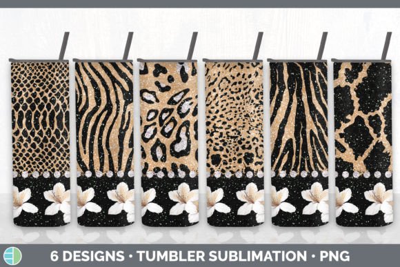 Tan Animal Print Tumbler | Flower Skinny: A Sublimation Style Guide