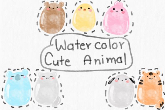 Watercolor Cute Animal: A Creative Asset for Charming Designs